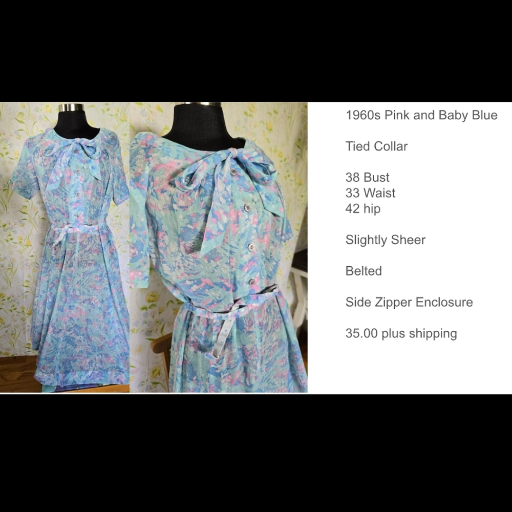 Vintage 1970s 1960s dress